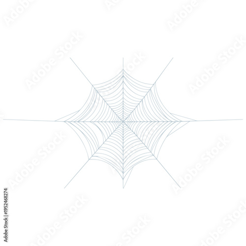 Realistic spider web vector illustration set isolated on transparent background. Creepy cobweb corner decoration for Halloween design, spooky gothic gothic aesthetic, hand-drawn net pattern graphic.