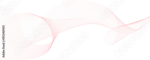 Minimalist Abstract Vector Background with Elegant Pink Flowing Wave Lines on White; Modern Simple Graphic Design for Corporate Stationery, Professional Web Header, and Clean Digital Wallpaper 