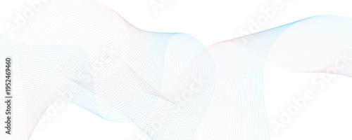 Abstract modern colorful wavy line business banner background. Vector art