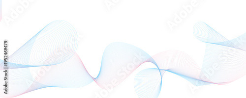 Abstract Modern Wave Line Pattern. Smooth gray wave line vector. 