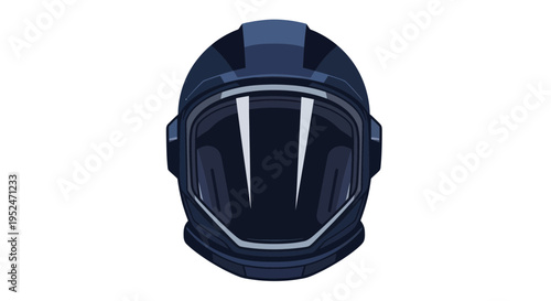 Futuristic Astronaut Helmet, Space Exploration Concept