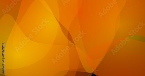 Warm orange and yellow abstract flowing forms with soft light effect