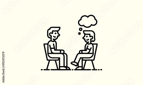 Two people are engaged in a conversation with one person visibly lost in thought