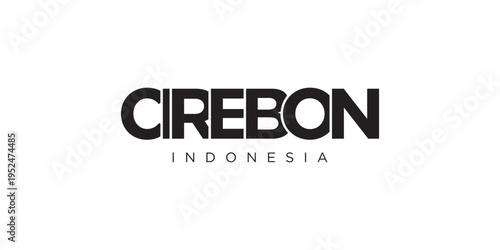 Cirebon in the Indonesia emblem. The design features a geometric