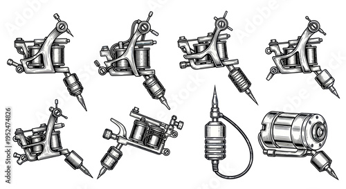 Vintage Tattoo Machine Collection