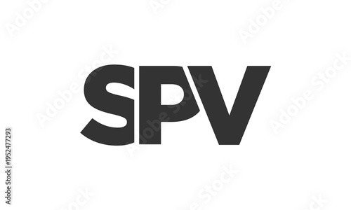 SPV logo design template with strong and modern bold text. Initial based vector logotype featuring simple and minimal typography. Trendy company identity. Free Download SPV logo design template with strong and modern bold text. Initial based vector logotype featuring simple and minimal typography. Trendy company identity. - GFXLoad
