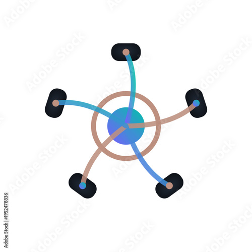 network connection technology concept illustration