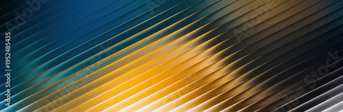 Fotografie Dynamic diagonal striped pattern with vibrant gradient transition from deep blue