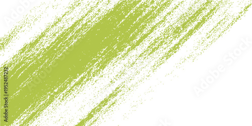 Abstract strokes of vibrant green paint on a stark, pure backdrop, creating a captivating visual texture and dynamic composition.