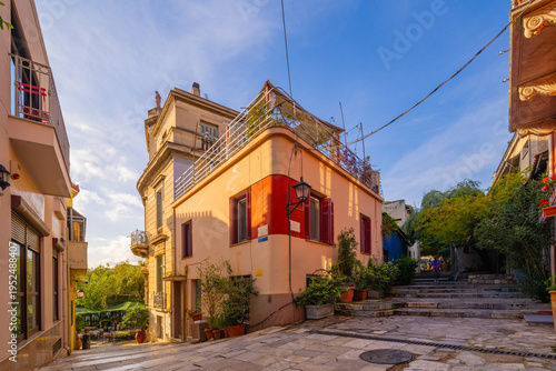 Wallpaper Mural façades of Athens captured on November 17, 2025. Torontodigital.ca