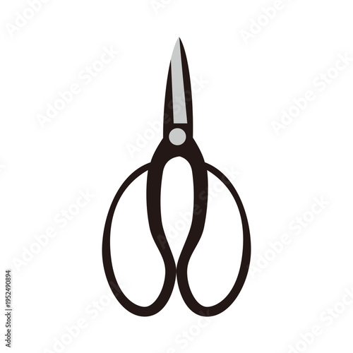 黒い持ち手の園芸用剪定バサミ