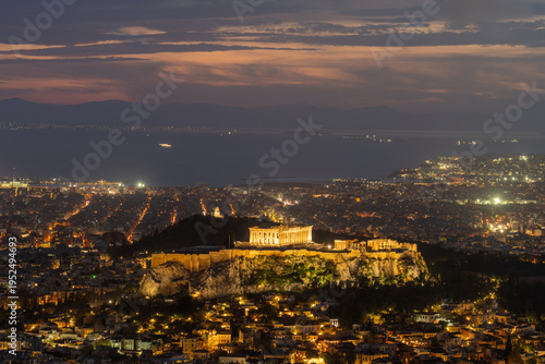 Wallpaper Mural Panoramic night view of Athens from a hill overlooking the historic Greek capital - November 16, 2025 Torontodigital.ca