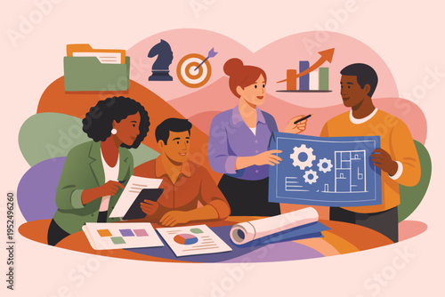 Office Conference and Strategy Planning