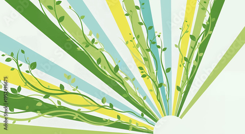 Green and yellow abstract background.