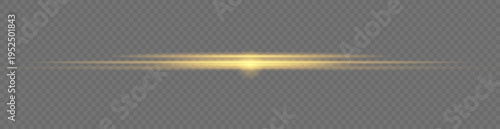 Golden light streak glowing softly. Sparkling dust particles shimmer around. Elegant neon glow creates magical abstract background.