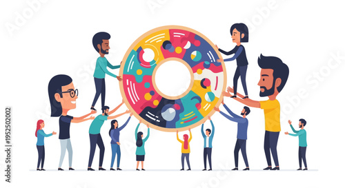 Diverse High-Performance Team Aligning on a Unified Data Strategy for Modern B2B Business Growth