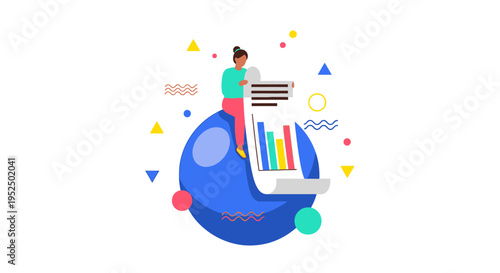 Strategic Data Analyst Reviewing Comprehensive Performance Metrics for ROI Optimization