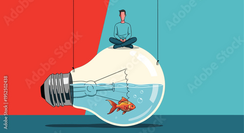 Visionary creative strategist finding breakthrough solutions through mindfulness and unconventional perspective in a competitive B2B market