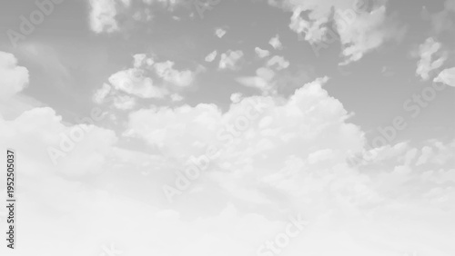 Dark and Light Clouds in Black and White. Stormy Cloudscape in Grayscale. Dark Atmospheric Cloudscape Background