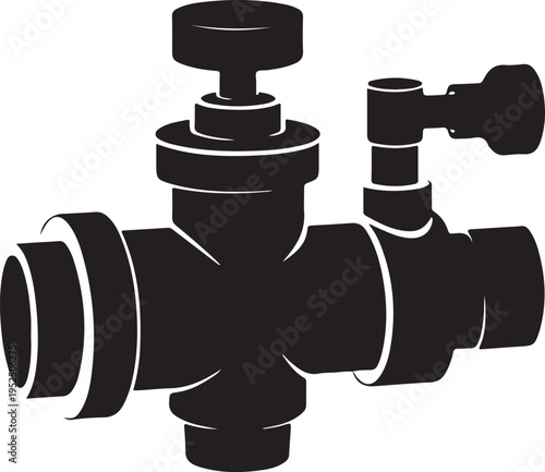 Industrial pipeline regulator valve mechanism