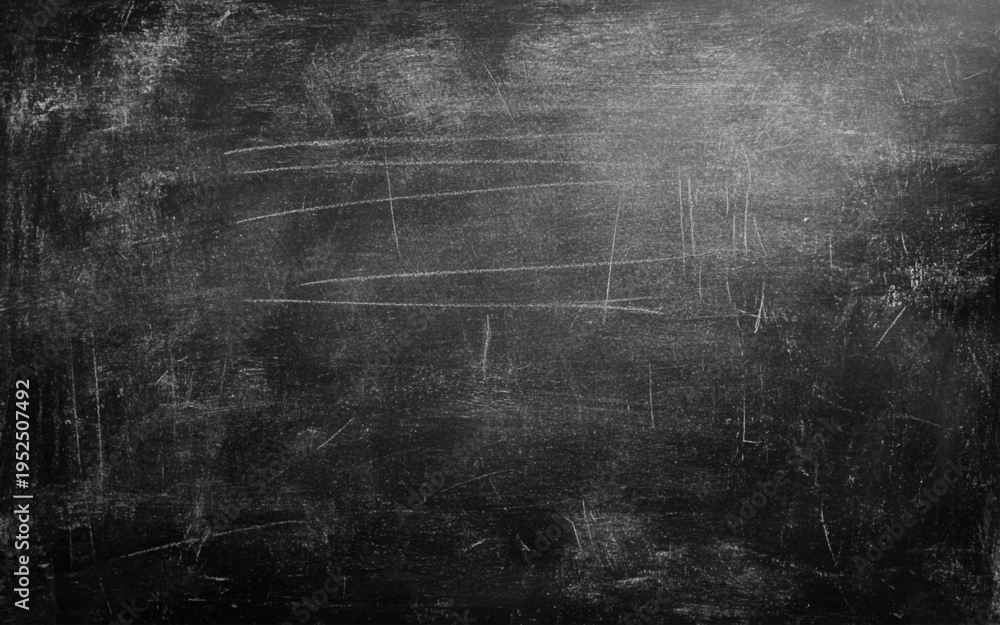 Fototapeta premium Chalkboard Wall Texture. A black or dark gray chalkboard surface with a slightly rough texture, often with faint chalk smudges, used for educational 