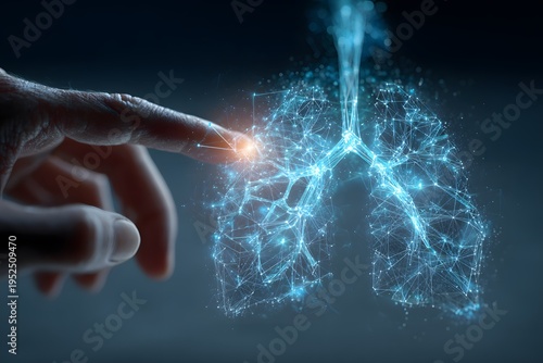 Digital lungs visualizing potential heart attack risk and lung health monitoring through technology