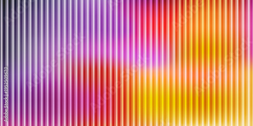 Ripple glass gradient background with vertical translucent stripes in lavender, pink, orange, and yellow tones. Glossy blurred texture with refraction effect, luminous glow, and vibrant depth.