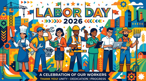 Labor Day 2026: A Vibrant Celebration of Diverse Workers and National Progress.