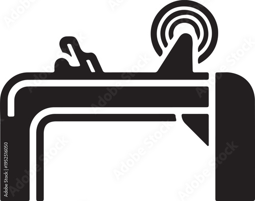 Modern Technology, Smart Devices, Security Systems, Communication Signals and Everyday Object Icons in Minimalist Black and White Vector Collection