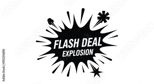 Flash Deal Explosion Vector Graphic