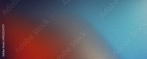 An abstract background featuring a smooth, grainy gradient that blends warm orange and cool blue hues. The textured, noisy appearance creates a modern, atmospheric effect.