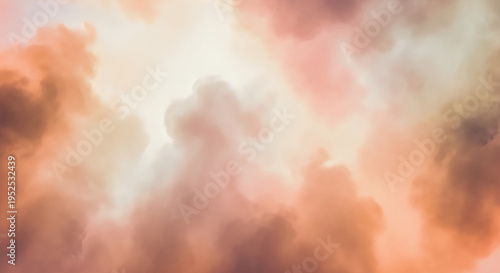 Dramatic orange and pink cloudy sky background