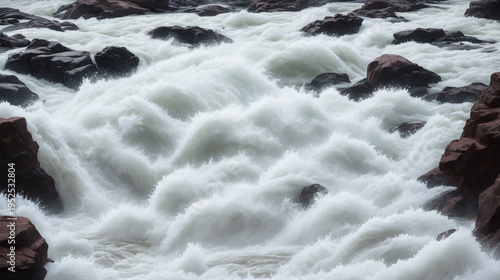 A mighty river plunging over a rocky precipice
