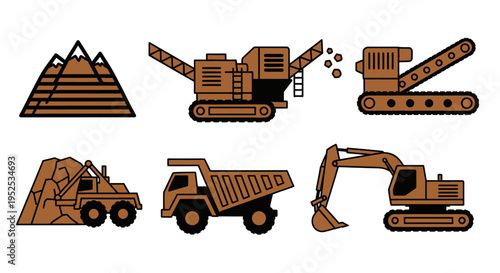Heavy Machinery Equipment for Construction Sites.