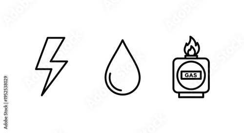 Energy sources represented by simple icons in a clean silhouette