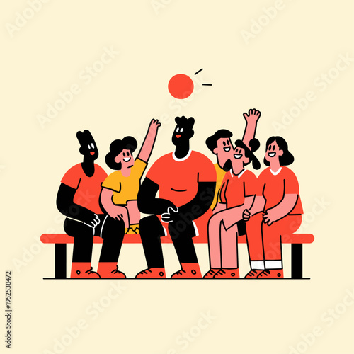 Diverse Group Enjoys Inclusive Seated Volleyball Game