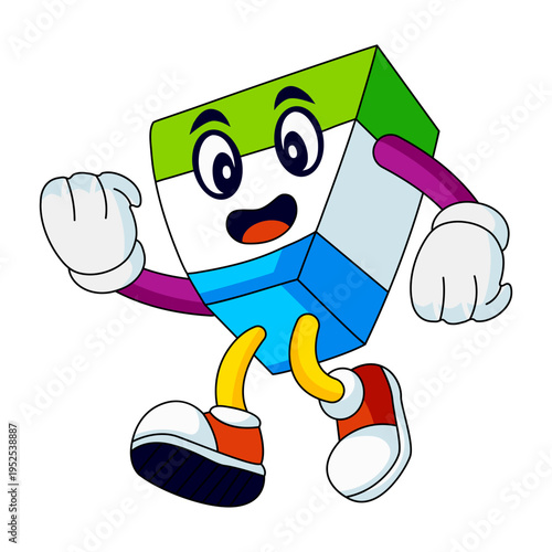 A flat style illustration showing eraser
