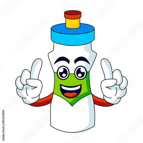 Flat style illustration representing water bottle
