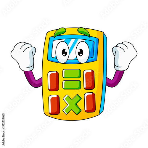 A flat style illustration depicting calculator
