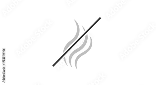 Simple line with smoke particles.