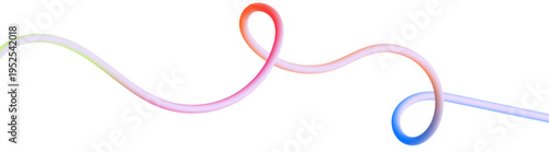 Abstract Colorful Ribbon Wave, Dynamic Flowing Gradient Curves Background for Creative Design.