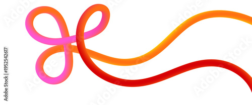 Colorful Wave Ribbon Line Pattern, Dynamic Flowing Curves Background for Digital and Corporate Design.
