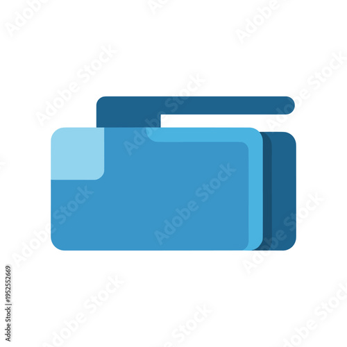A blue wallet with a white background