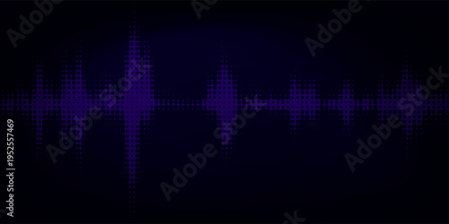 Abstract Digital EQ Music Equalizer. Sound Wave Design Element. Speaking Sound Wave Vector Illustration eps10.