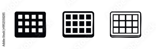 App Grid Menu and Launcher Icon Set for UI/UX Design