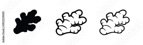 Popcorn Snack Icon Set. Classic Cinema Movie Food and Entertainment Symbols.