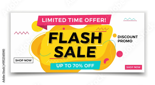 Discount Promo Flash Sale Advertisement.