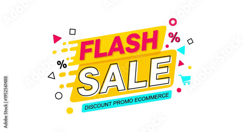 Flash Sale Discount Promo Excellence Sign.