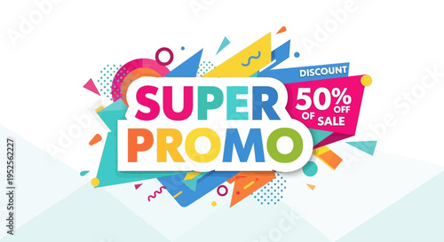 Super Promo Discount Sale Advertisement.