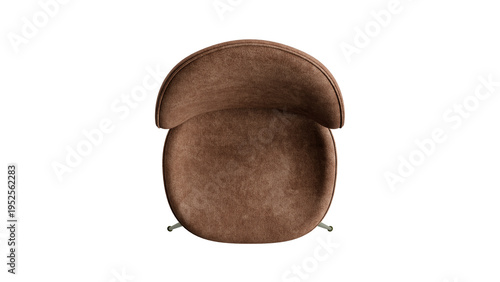 Foto Fabric chair with a metal frame and soft seat